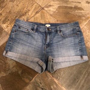 J. Crew jean short, rolled hem